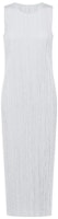 (Women) PLEATS PLEASE ISSEY MIYAKE Sleeveless Solid Pleated Dress Light Grey PP55JH114-10 (Women) PLEATS PLEASE ISSEY MIYAKE Sleeveless Solid Pleated Dress Light Grey PP55JH114-10