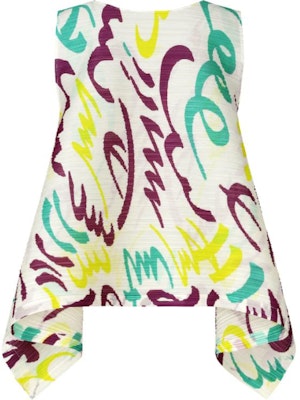 (W) PLEATS PLEASE ISSEY MIYAKE 白色無袖百褶印花上衣 PP46JK711-01 Lookbook (W) PLEATS PLEASE ISSEY MIYAKE 白色無袖百褶印花上衣 PP46JK711-01