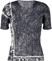 Order (W) PLEATS PLEASE ISSEY MIYAKE 漸變色圓領短袖T恤 SS23 靛藍色。 PP36JK421-79