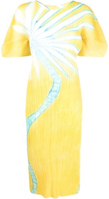 (W) 三宅一生 百褶裙 花卉印花 女裝 鮮黃色 PP38JH685-52 Buy (W) 三宅一生 百褶裙 花卉印花 女裝 鮮黃色 PP38JH685-52