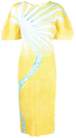 Order (W) 三宅一生 百褶裙 花卉印花 女裝 鮮黃色 PP38JH685-52