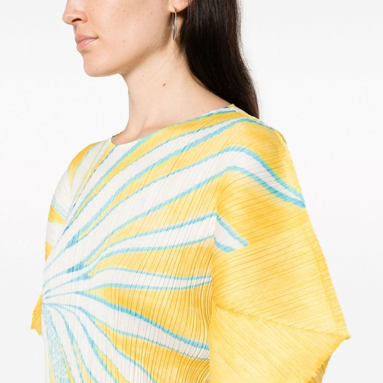 Details for (W) 三宅一生 百褶裙 花卉印花 女裝 鮮黃色 PP38JH685-52