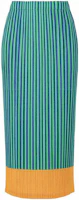 Order (W) PLEATS PLEASE Issey Miyake FW22 拼色條紋中長款休閒洋裝 女款 PP23JG694-62