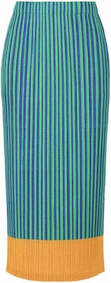 (W) PLEATS PLEASE Issey Miyake FW22 拼色條紋中長款休閒洋裝 女款 PP23JG694-62 Order (W) PLEATS PLEASE Issey Miyake FW22 拼色條紋中長款休閒洋裝 女款 PP23JG694-62