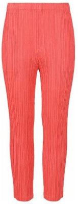 (W) PLEATS PLEASE ISSEY MIYAKE FW22 Seluar Slim Fit Lipatan Pink Solid PP23JF381-23 Buy (W) PLEATS PLEASE ISSEY MIYAKE FW22 Seluar Slim Fit Lipatan Pink Solid PP23JF381-23