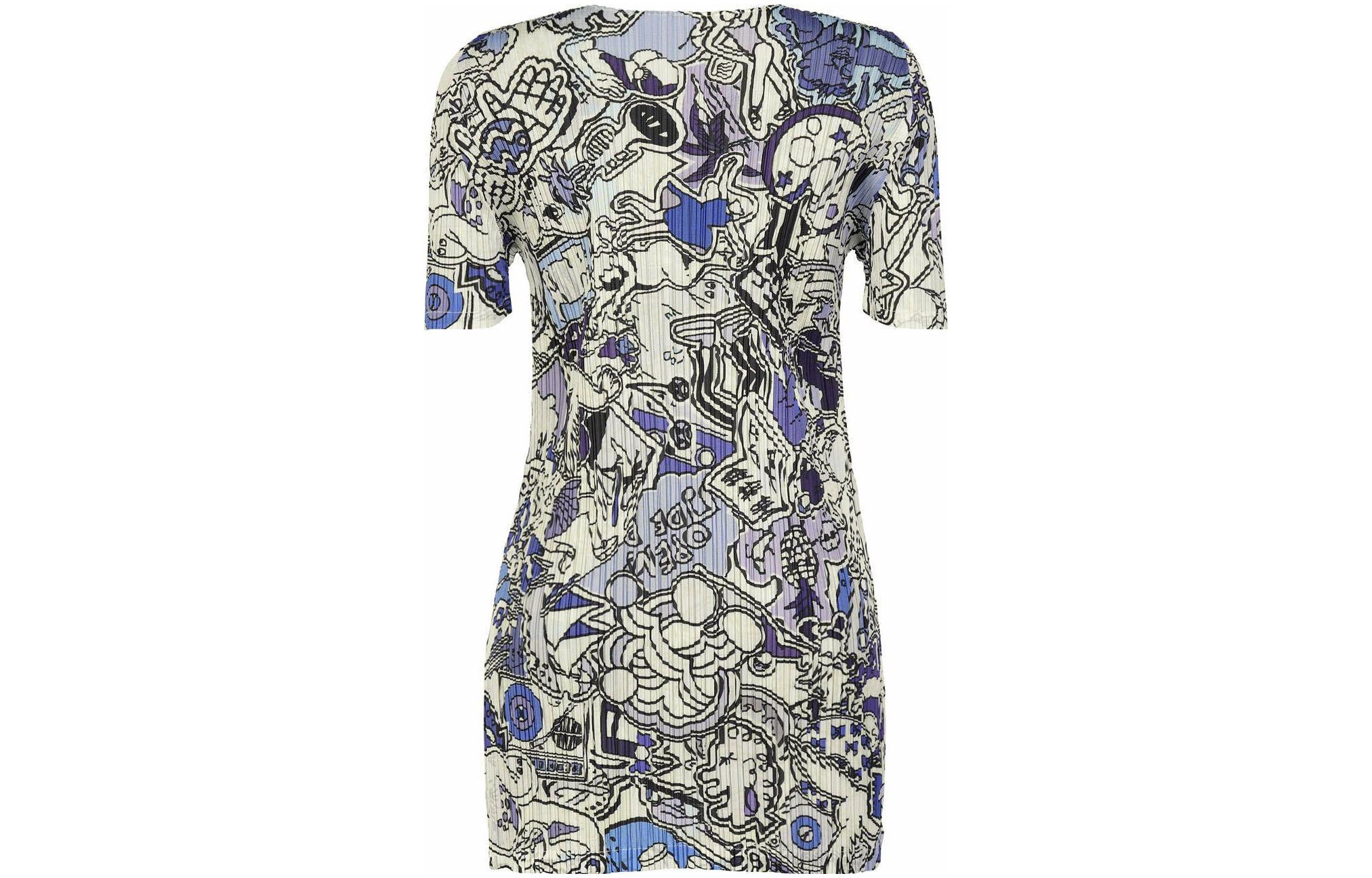 Lookbook (W) PLEATS PLEASE ISSEY MIYAKE FW22 百褶圖案印花女裝T恤 多色款 PP23JT671-72