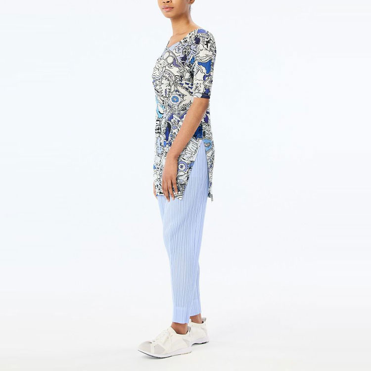 Details for (W) PLEATS PLEASE ISSEY MIYAKE FW22 百褶圖案印花女裝T恤 多色款 PP23JT671-72