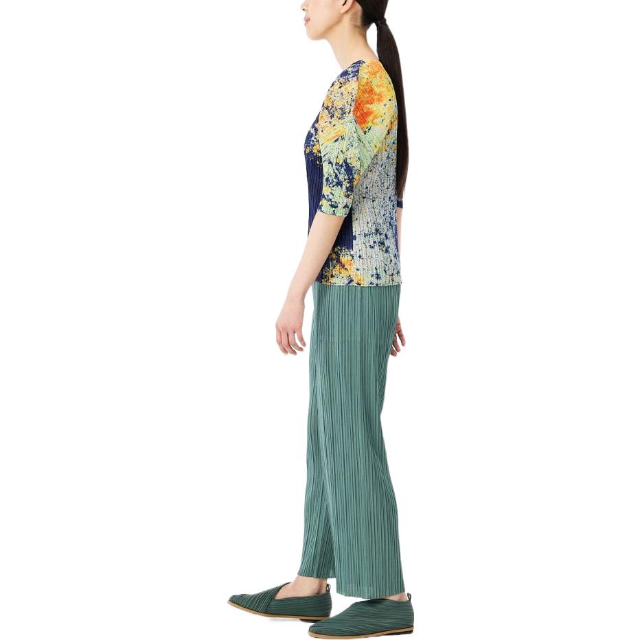 Purchase (W) PLEATS PLEASE ISSEY MIYAKE FW22 紫色防曬褶皺墨染風襯衫。 PP23JK684-96