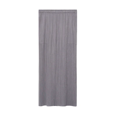 (Women) PLEATS PLEASE ISSEY MIYAKE Grey Solid Pleated Elastic Waist Maxi Skirt Women. PP55JG112-12