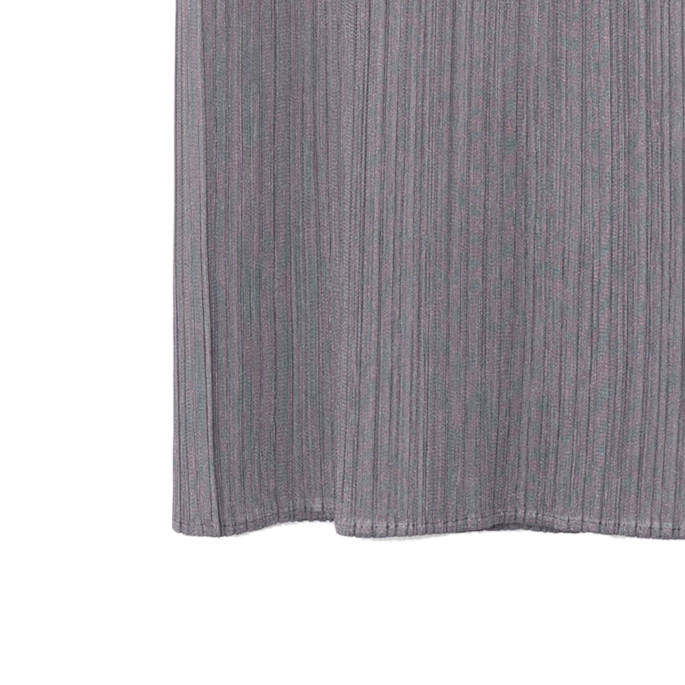 Shop (W) PLEATS PLEASE ISSEY MIYAKE 灰色純色百褶彈性腰身長裙 女款 PP55JG112-12