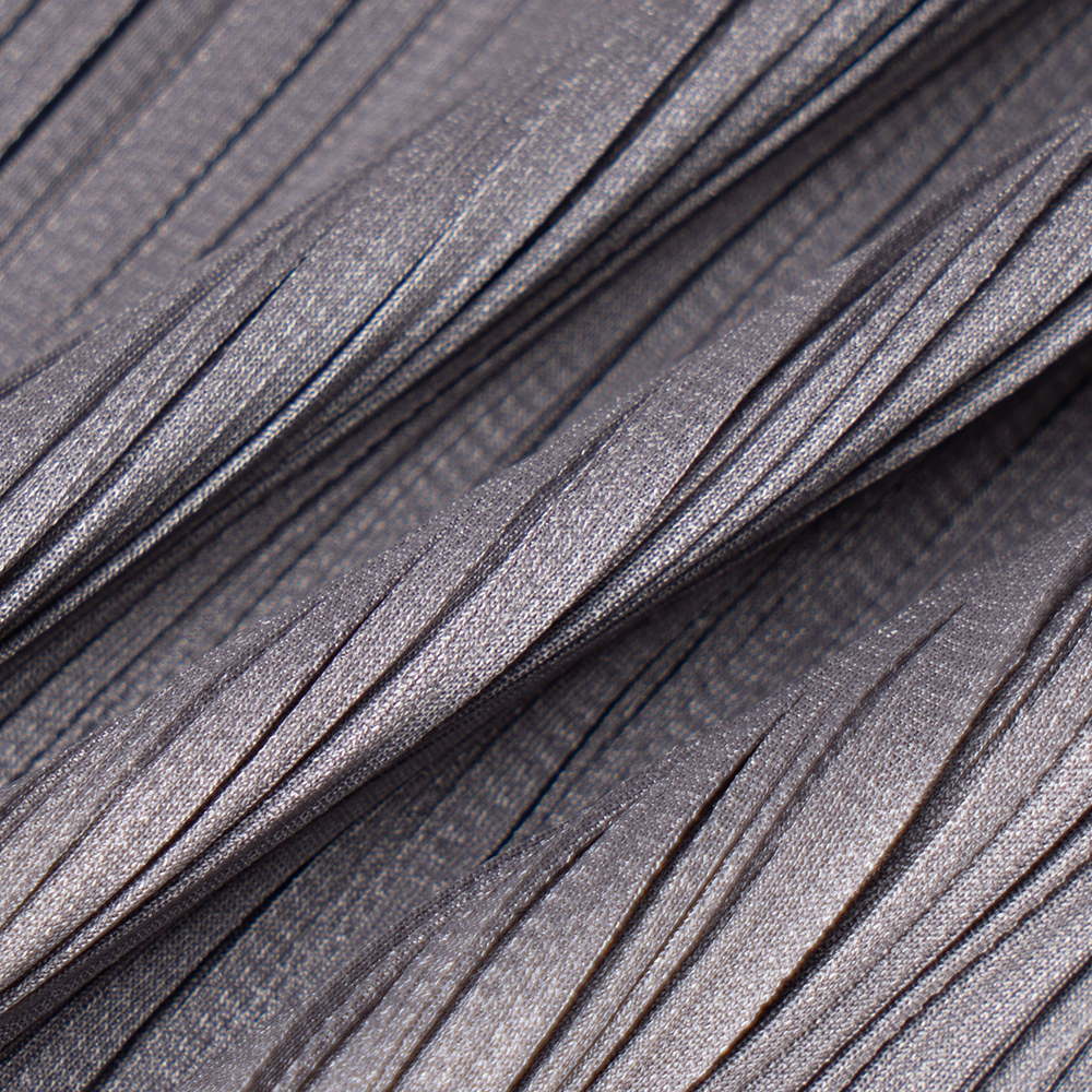 Details for (W) PLEATS PLEASE ISSEY MIYAKE 灰色純色百褶彈性腰身長裙 女款 PP55JG112-12