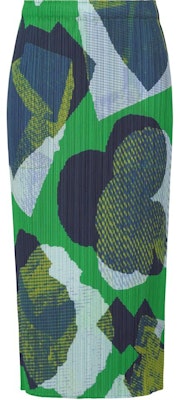 (W) PLEATS PLEASE ISSEY MIYAKE 流星印花綠色彈性中長裙 女裝 PP43JG685-62 Order (W) PLEATS PLEASE ISSEY MIYAKE 流星印花綠色彈性中長裙 女裝 PP43JG685-62