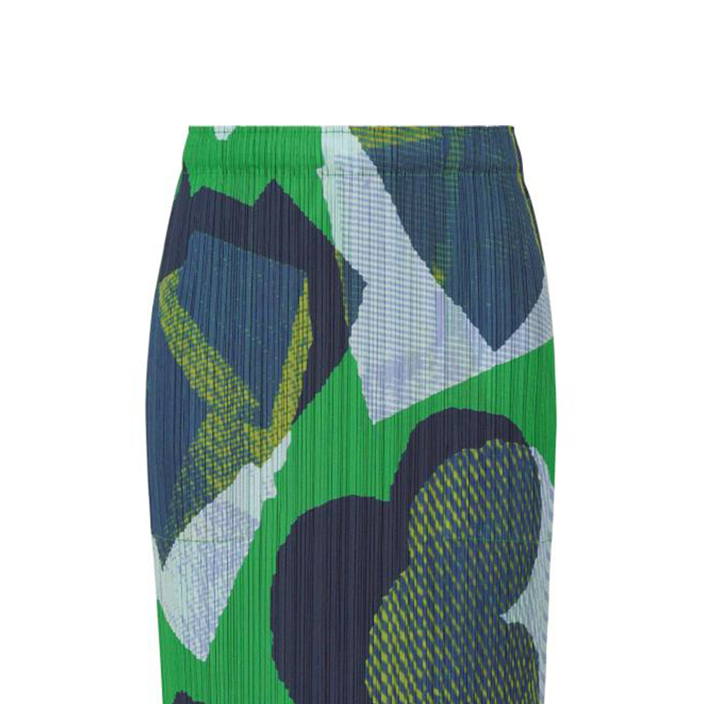 Purchase (W) PLEATS PLEASE ISSEY MIYAKE 流星印花綠色彈性中長裙 女裝 PP43JG685-62