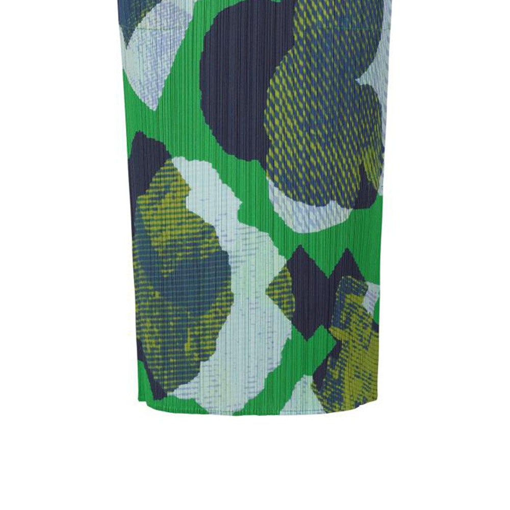 Details for (W) PLEATS PLEASE ISSEY MIYAKE 流星印花綠色彈性中長裙 女裝 PP43JG685-62