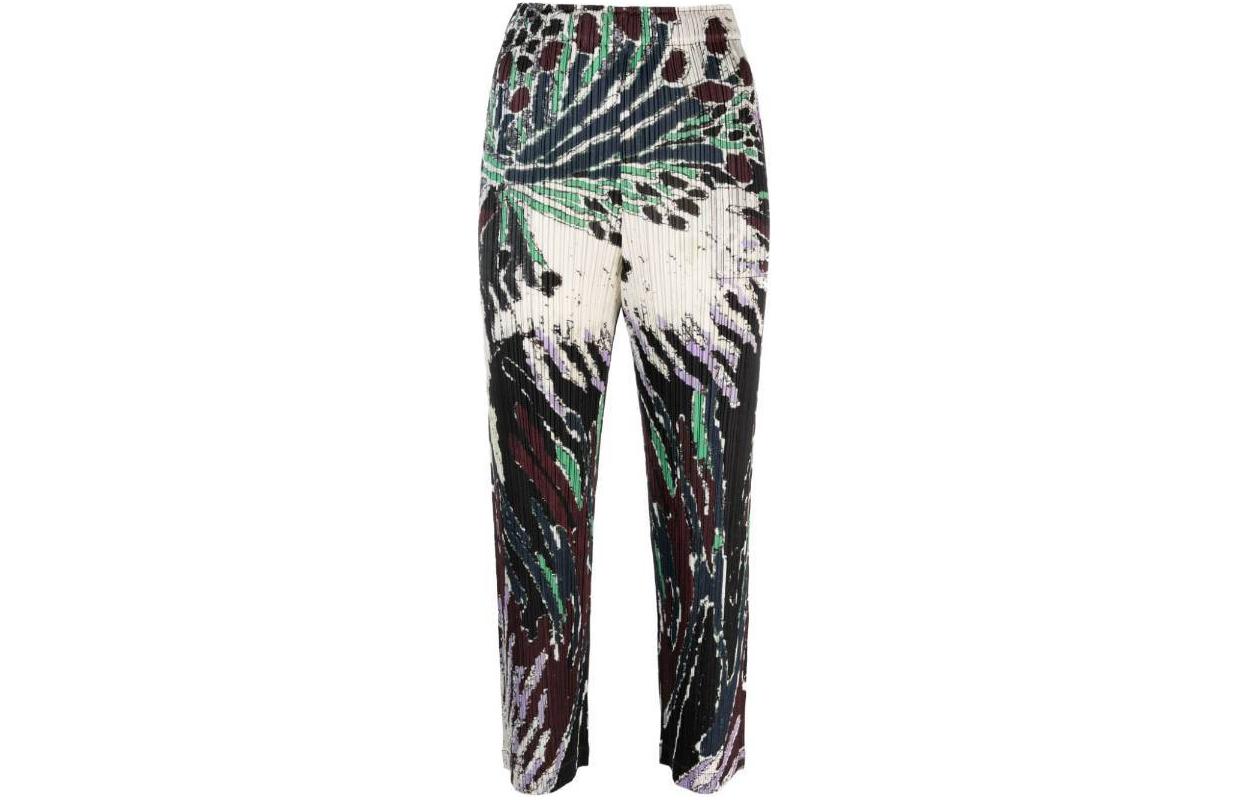 Lookbook (W) PLEATS PLEASE Issey Miyake 女款高腰百褶九分褲 多色圖案 PP38JF703-15