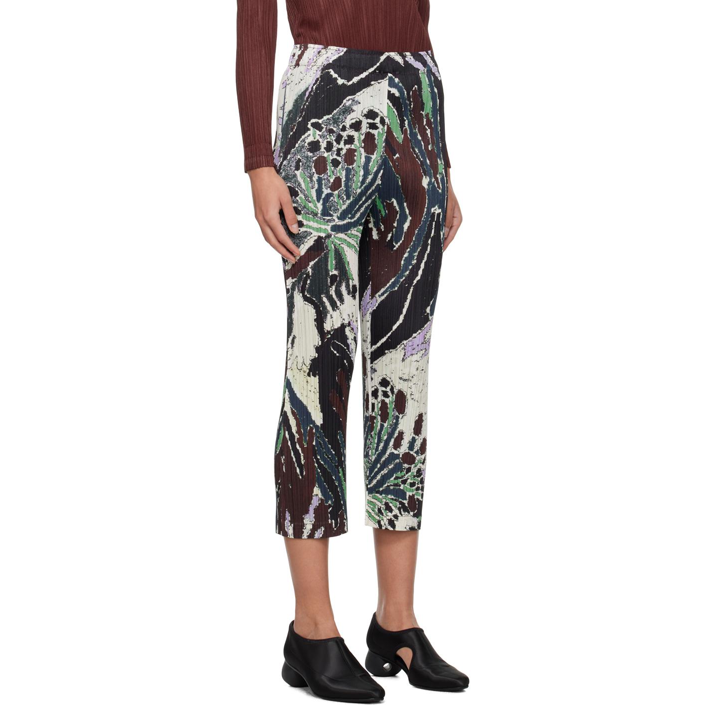 Purchase (W) PLEATS PLEASE Issey Miyake 女款高腰百褶九分褲 多色圖案 PP38JF703-15