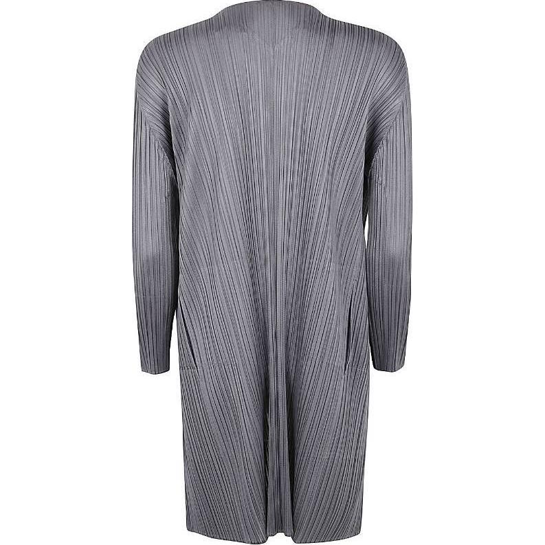 Lookbook (W) PLEATS PLEASE ISSEY MIYAKE 灰色長袖褶皺針織上衣 女款 PP46JA108-12