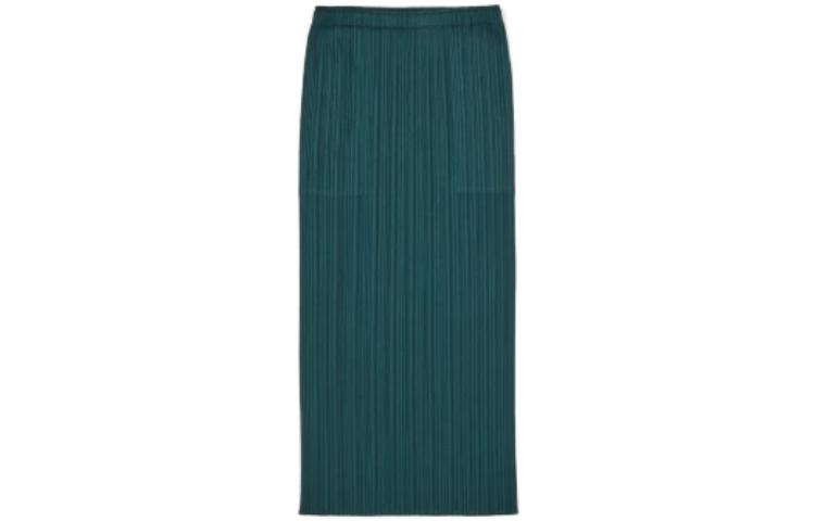 Order (W) PLEATS PLEASE ISSEY MIYAKE 綠色中腰中長裙 休閒穿搭 PP36JG808-69