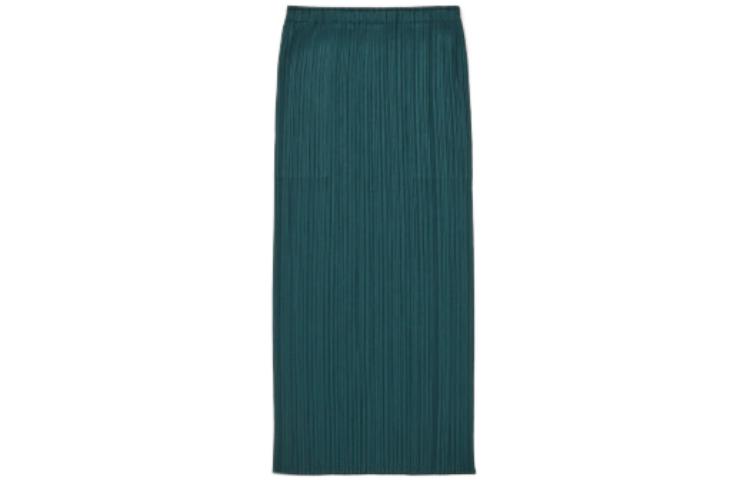 Lookbook (W) PLEATS PLEASE ISSEY MIYAKE 綠色中腰中長裙 休閒穿搭 PP36JG808-69