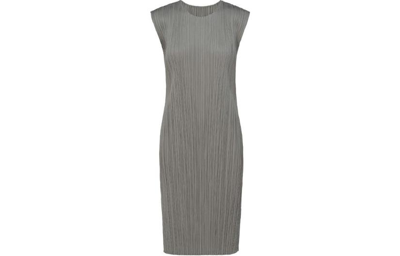 Order (W) PLEATS PLEASE ISSEY MIYAKE 女款灰色無袖百褶連身裙 PP55JH113-12