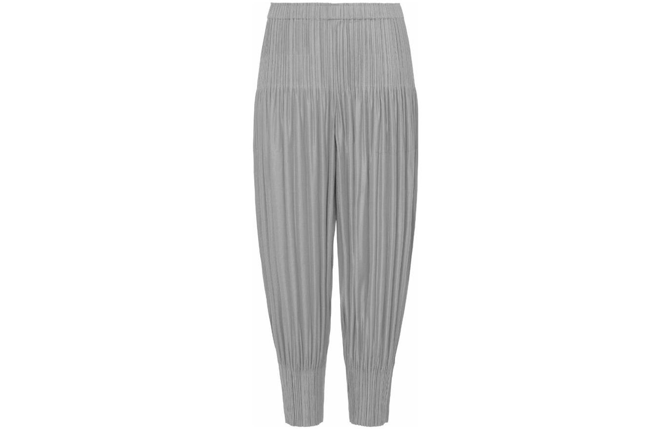 Order (W) PLEATS PLEASE ISSEY MIYAKE SS22 灰色褶皺彈性腰圍運動長褲 PP55JF402-11