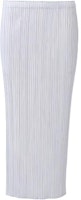(Women) PLEATS PLEASE ISSEY MIYAKE SS22 Midi Elastic Waist Skirt Light Grey PP55JG112-10 (Women) PLEATS PLEASE ISSEY MIYAKE SS22 Midi Elastic Waist Skirt Light Grey PP55JG112-10
