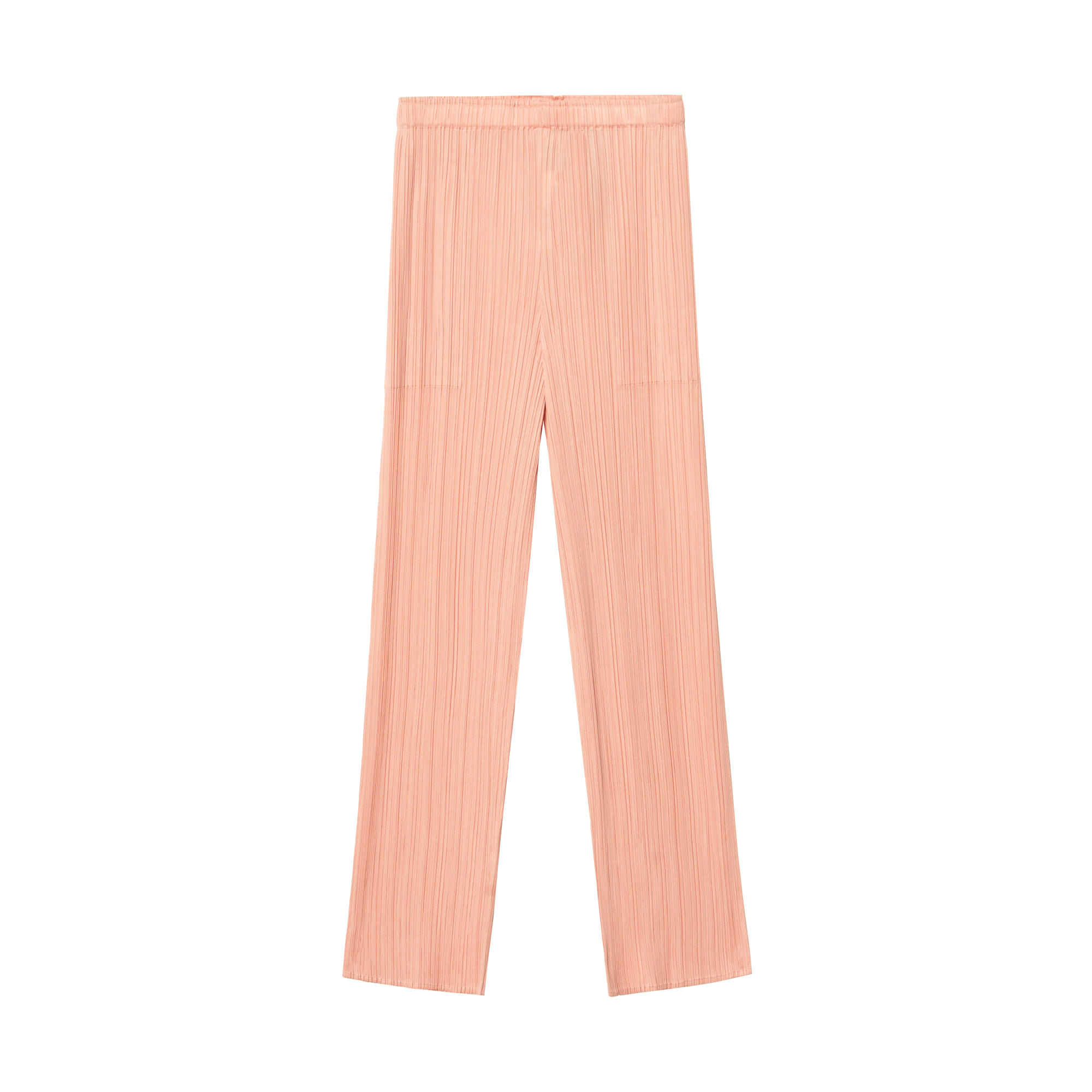 (Women) PLEATS PLEASE ISSEY MIYAKE SS22  Pink Slim Fit Pleated Casual Pants. PP13JF885-21