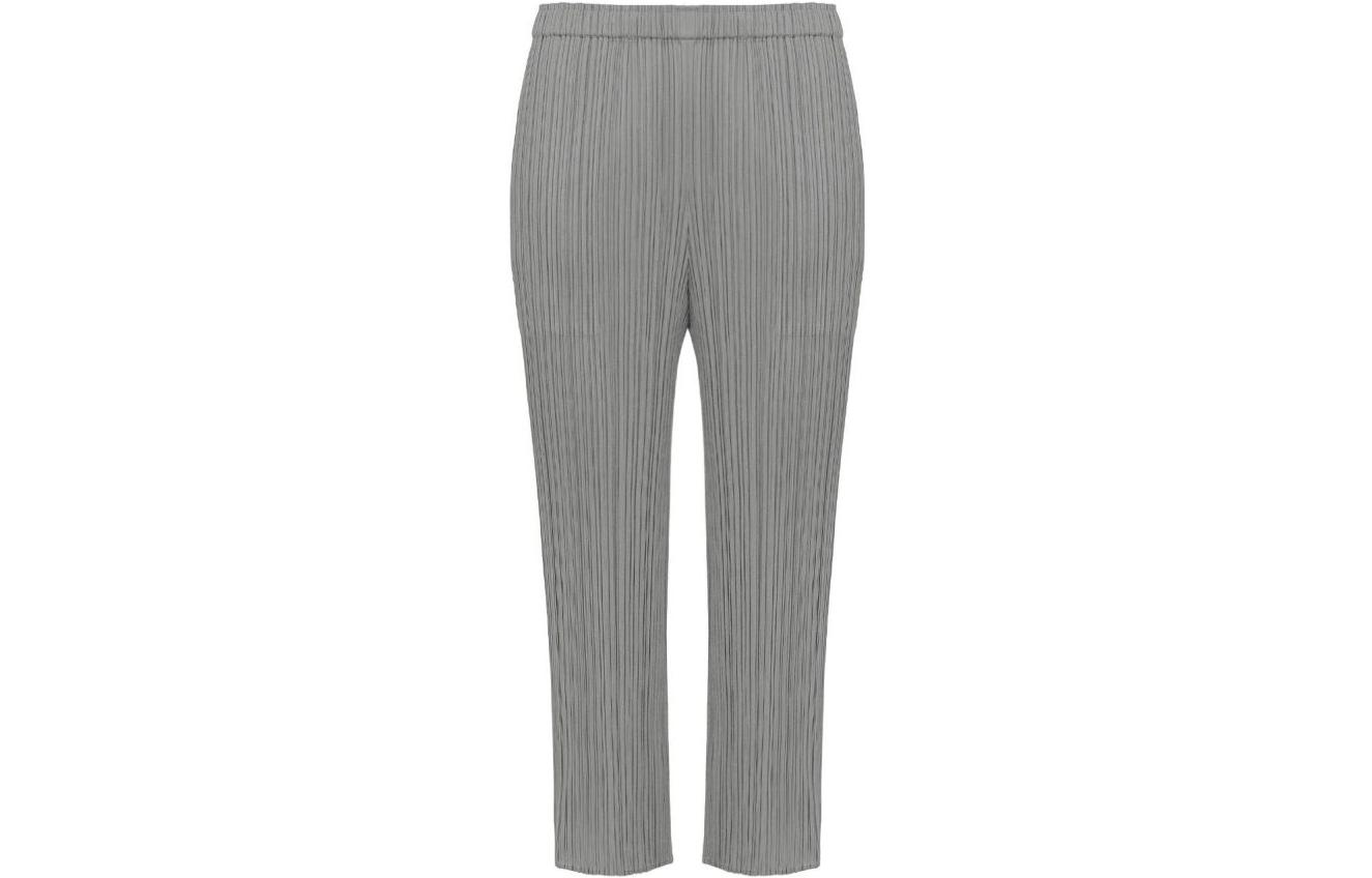 Order (W) PLEATS PLEASE ISSEY MIYAKE SS22 灰色鬆緊腰褶皺長褲 女裝褲子 PP55JF110-12