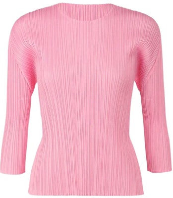 (W) PLEATS PLEASE ISSEY MIYAKE SS22 粉色純色百褶寬鬆T恤 女裝 PP21JK131-22 Order (W) PLEATS PLEASE ISSEY MIYAKE SS22 粉色純色百褶寬鬆T恤 女裝 PP21JK131-22