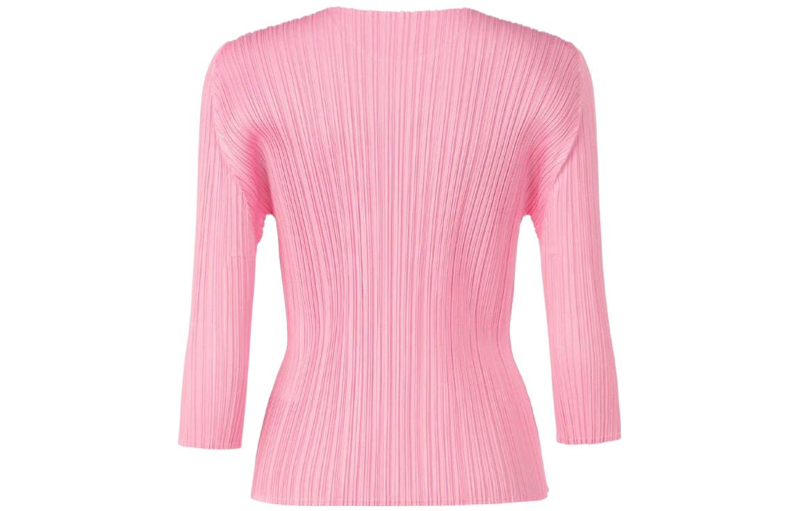 Lookbook (W) PLEATS PLEASE ISSEY MIYAKE SS22 粉色純色百褶寬鬆T恤 女裝 PP21JK131-22
