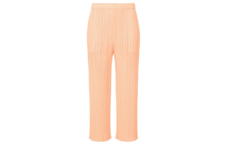 Order (W) PLEATS PLEASE ISSEY MIYAKE SS23 Seluar Lurus Pleated Oren PP31JF145-25