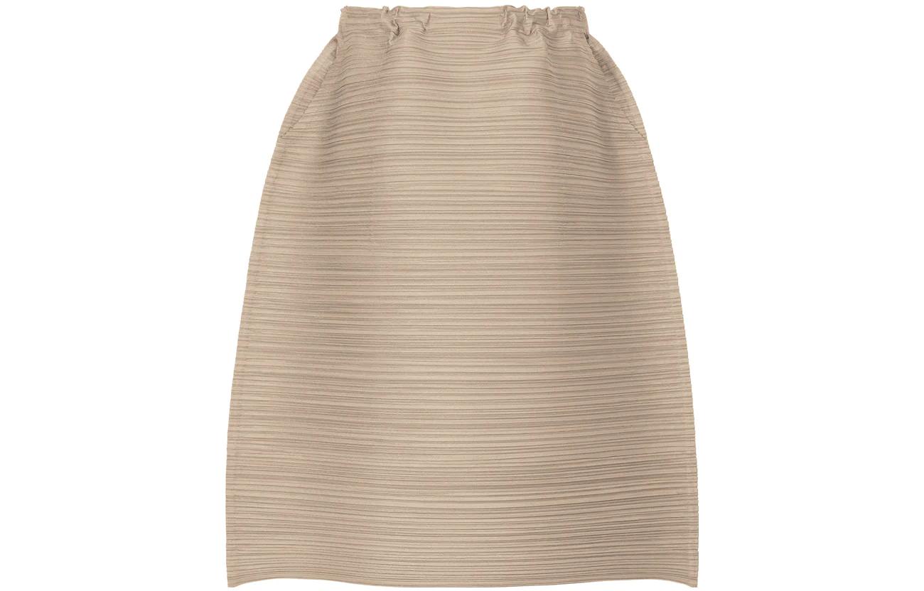 Order (W) PLEATS PLEASE ISSEY MIYAKE SS23 卡其色中長百褶裙 女款 PP36JG413-42
