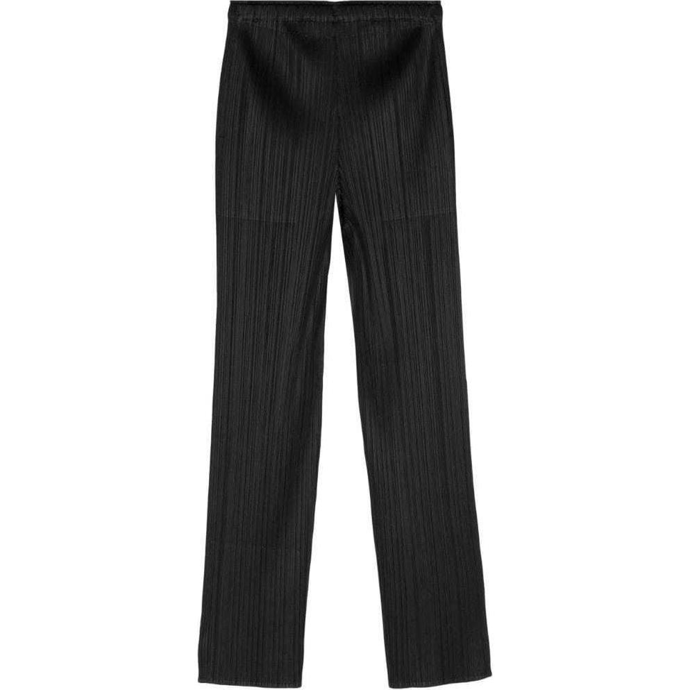 Lookbook (W) PLEATS PLEASE ISSEY MIYAKE SS24 黑色褶皺直筒長褲 PP46JF111