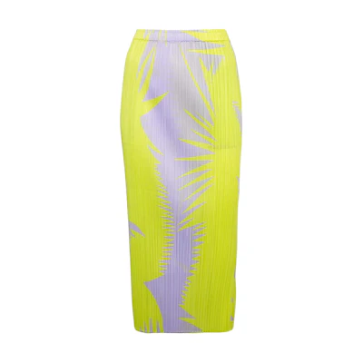 (Women) PLEATS PLEASE Issey Miyake SS24 Colorblock Slim Fit Maxi Skirt. PP46JG705-82