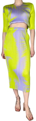 (W) PLEATS PLEASE Issey Miyake SS24 拼色修身長裙. PP46JG705-82 Shop (W) PLEATS PLEASE Issey Miyake SS24 拼色修身長裙. PP46JG705-82