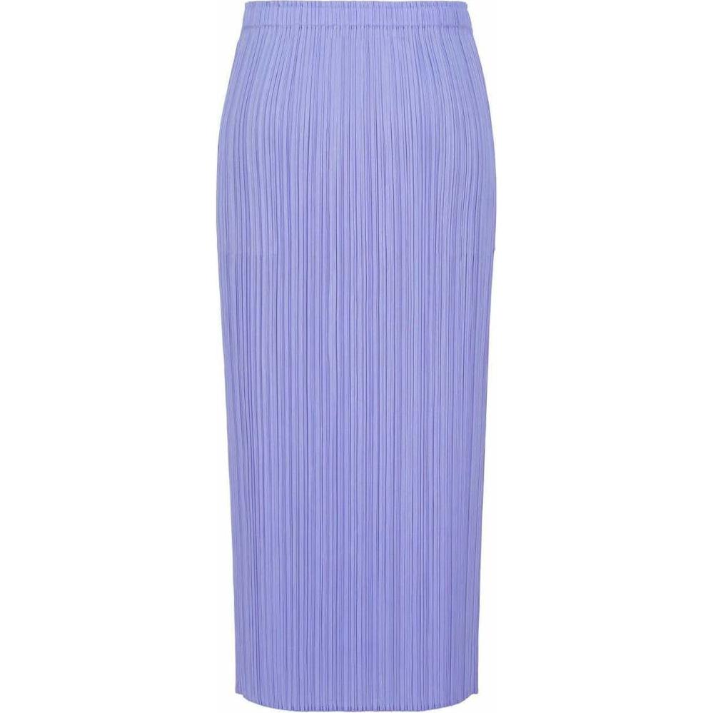 (Women) PLEATS PLEASE ISSEY MIYAKE SS24  Light Blue Pleated Long Casual Dress PP05JG808-70