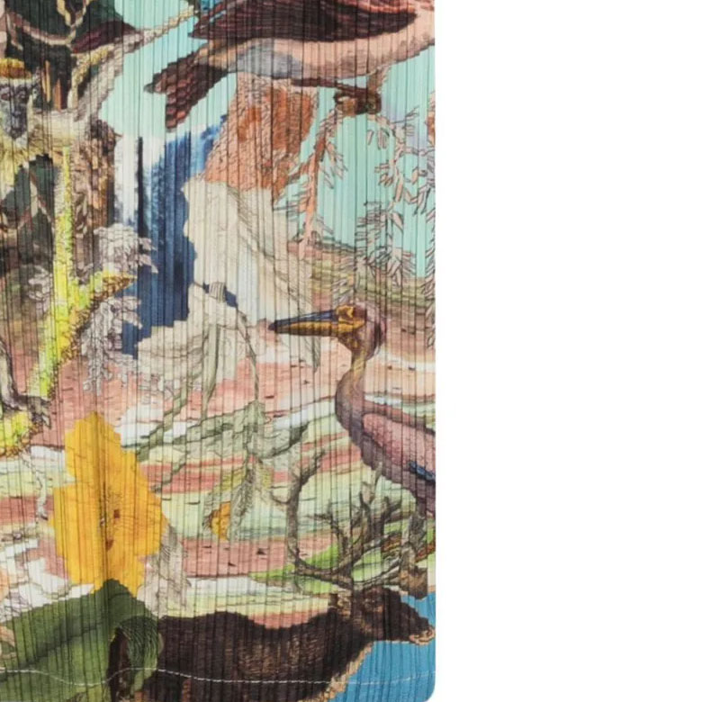 Cheap (W) PLEATS PLEASE ISSEY MIYAKE SS24 圖案印花長袖百褶洋裝 女款 多色 PP38JH725-98