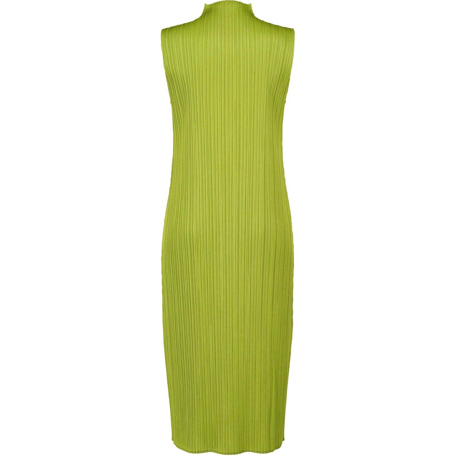 Lookbook (W) PLEATS PLEASE ISSEY MIYAKE SS24 女裝無袖高領百褶連身裙 綠色 PP48JH125-61