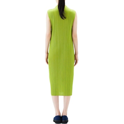 (W) PLEATS PLEASE ISSEY MIYAKE SS24 女裝無袖高領百褶連身裙 綠色 PP48JH125-61 Purchase (W) PLEATS PLEASE ISSEY MIYAKE SS24 女裝無袖高領百褶連身裙 綠色 PP48JH125-61
