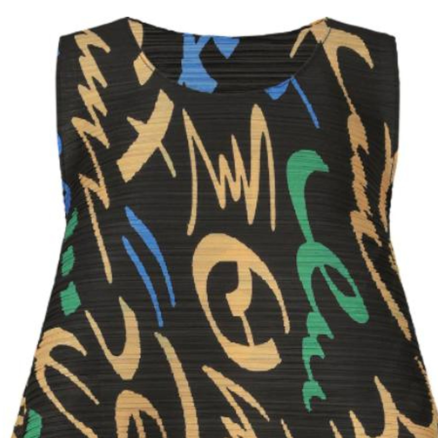 Lookbook (W) PLEATS PLEASE ISSEY MIYAKE 女款標誌印花黑色長袖上衣 PP46JK711-15