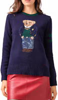 Purchase (W) Polo Ralph Lauren 熊圖案提花針織毛衣 深藍色 211764622-001