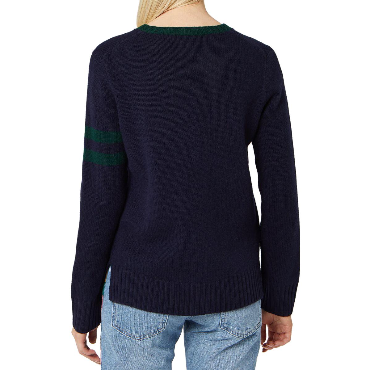 Details for (W) Polo Ralph Lauren 熊圖案提花針織毛衣 深藍色 211764622-001