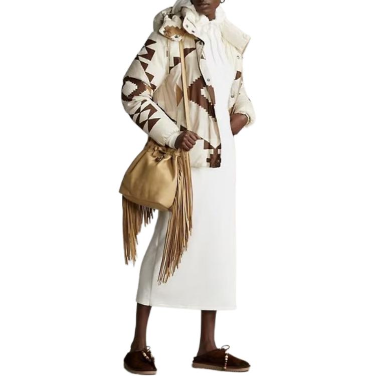 Shop (Women) Polo Ralph Lauren  Beige Hooded Zip-Up Long-Sleeve Jacket 211823868-001