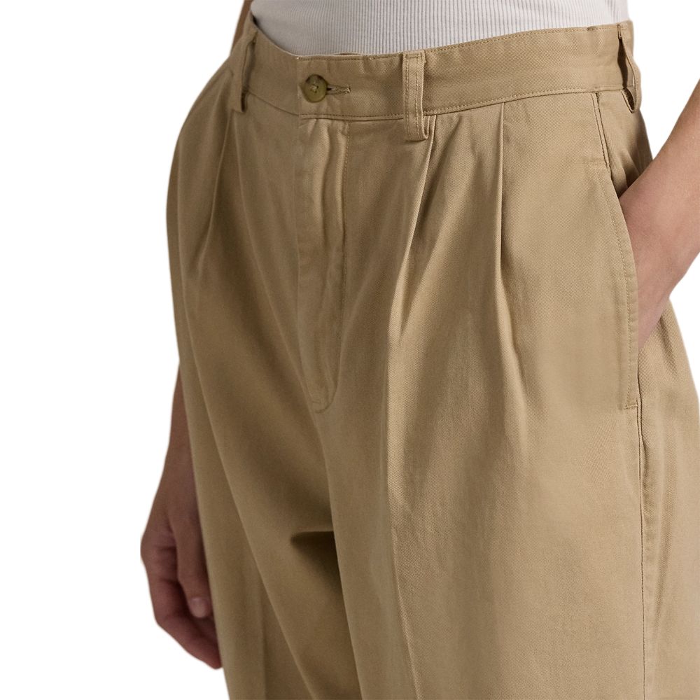 Details for (W) Polo Ralph Lauren 米色直筒九分休閒長褲 拉鍊設計 WMPOPNTN4H20029270