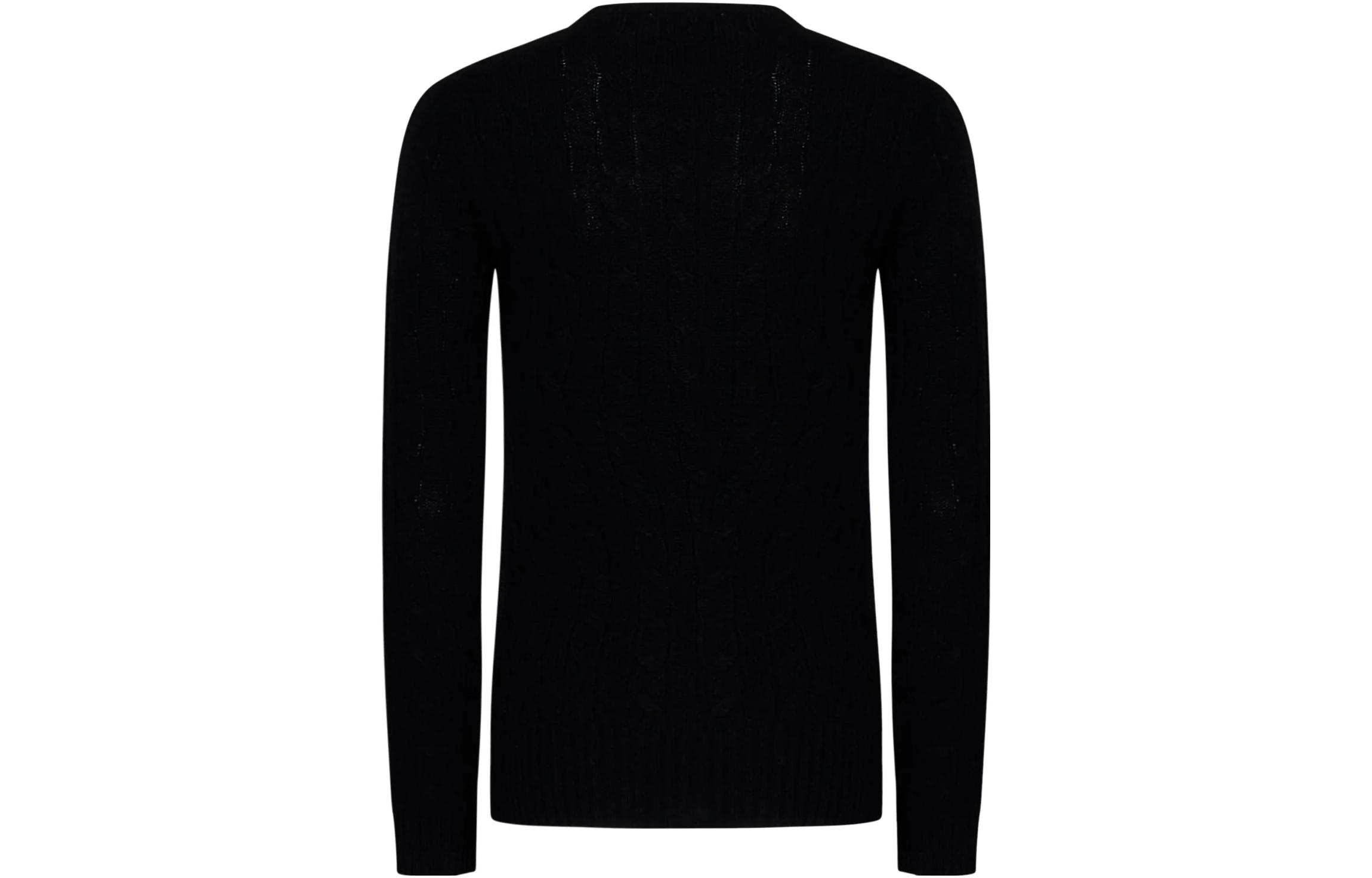 (Women) Polo Ralph Lauren  Black Crewneck Sweater with Embroidered Logo. 211910421-015 圖 3