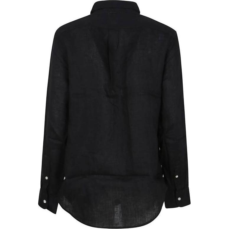 (Women) Polo Ralph Lauren  Black Long-Sleeve Logo Button-Up Shirt. 211970730-003 圖 3