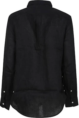 (W) ポロ ラルフローレン ブラック ロングスリーブ ロゴ ボタンダウン シャツ. 211970730-003 Lookbook (W) ポロ ラルフローレン ブラック ロングスリーブ ロゴ ボタンダウン シャツ. 211970730-003