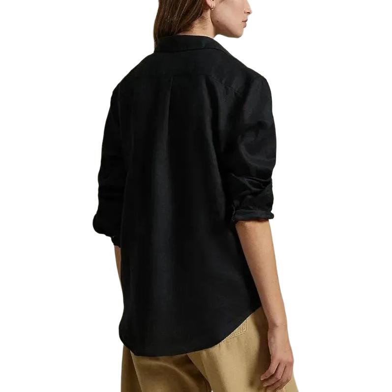 (Women) Polo Ralph Lauren  Black Long-Sleeve Logo Button-Up Shirt. 211970730-003 圖 6