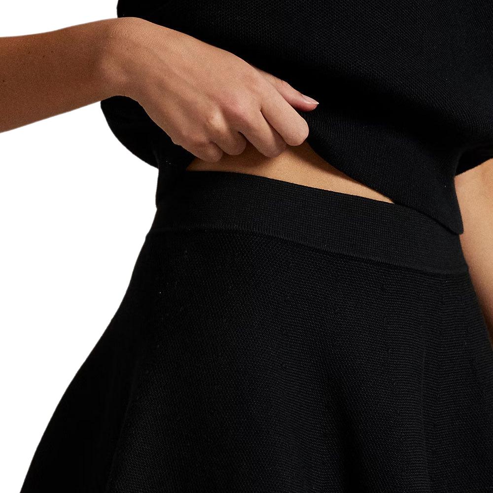 Sizing (W) 폴로 랄프 로렌 블랙 솔리드 니트 A라인 캐주얼 스커트. 211970667-002