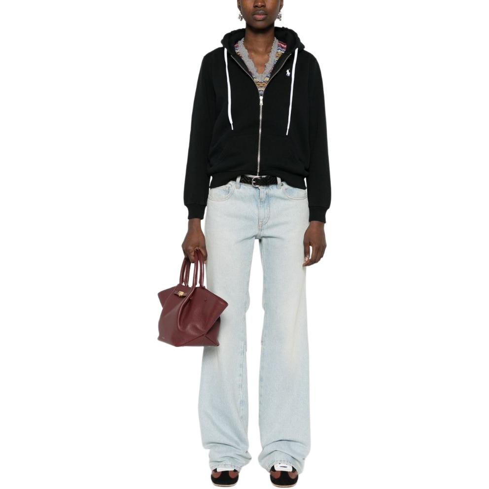 (Women) Polo Ralph Lauren  Black Solid Zip-Up Hoodie Jacket. 211943008-003 圖 4